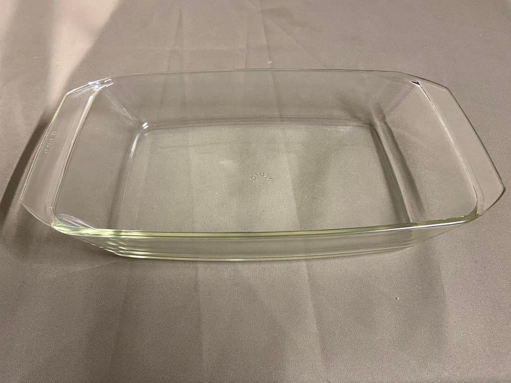 Rechthoekige glazen schotel, Ophalen, Gebruikt, Glas, Overige typen