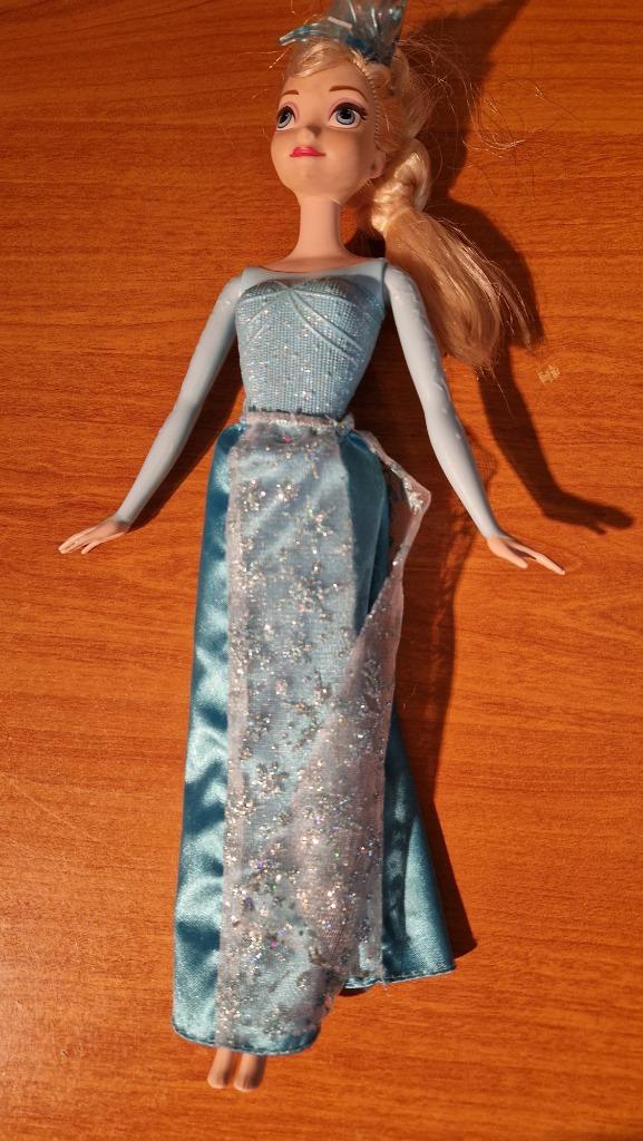 Elsa-pop - Frozen - Disney - Mattel 2012, Ophalen of Verzenden, Gebruikt, Pop