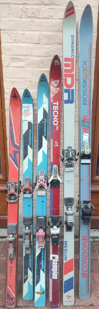 Skis, bâtons, chaussures vintage, Autres marques, Skis, Enlèvement, Utilisé