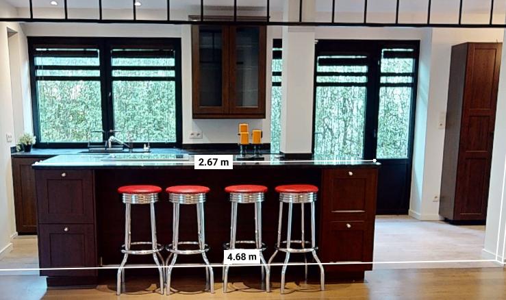 cuisine, Granit ou Pierre, Brun, Enlèvement, Utilisé