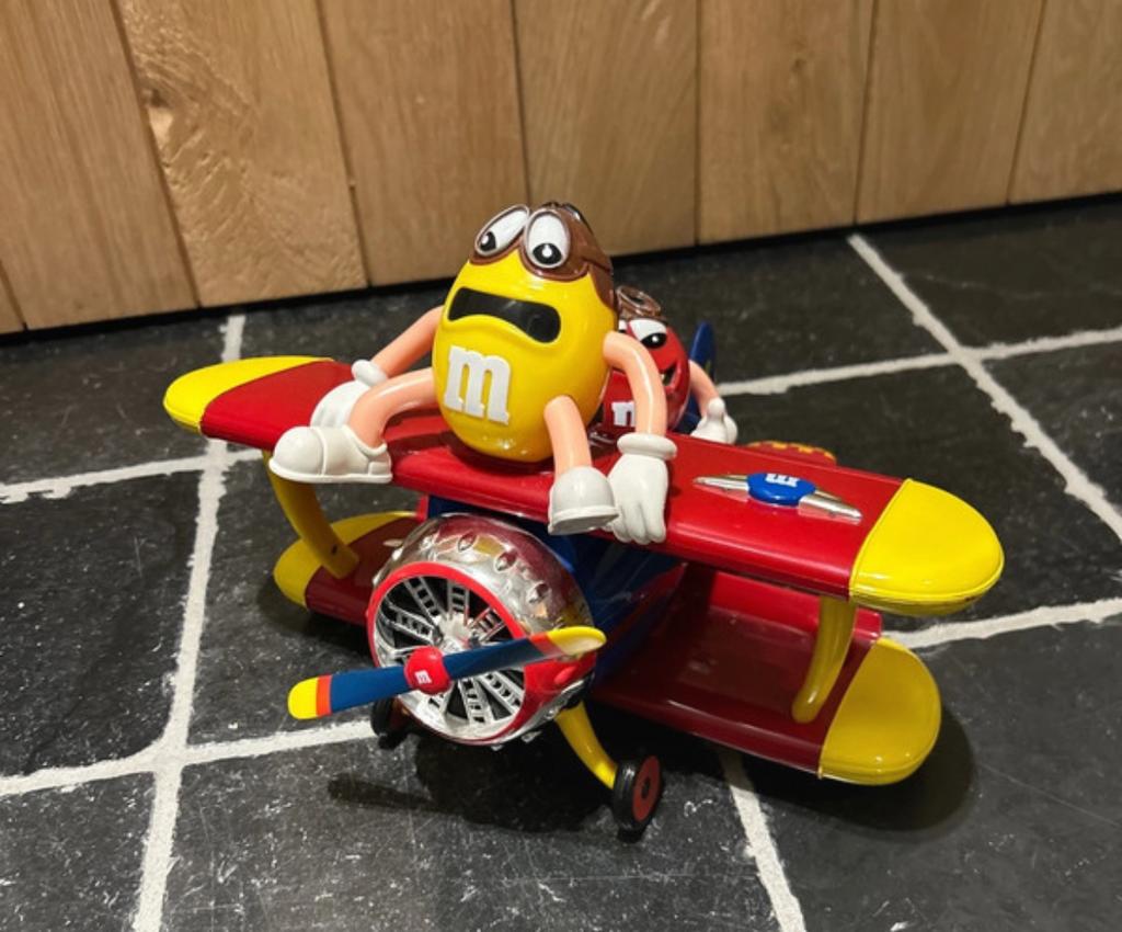 M&M vliegtuig dispender, Collections, Marques & Objets publicitaires, Enlèvement ou Envoi, Comme neuf