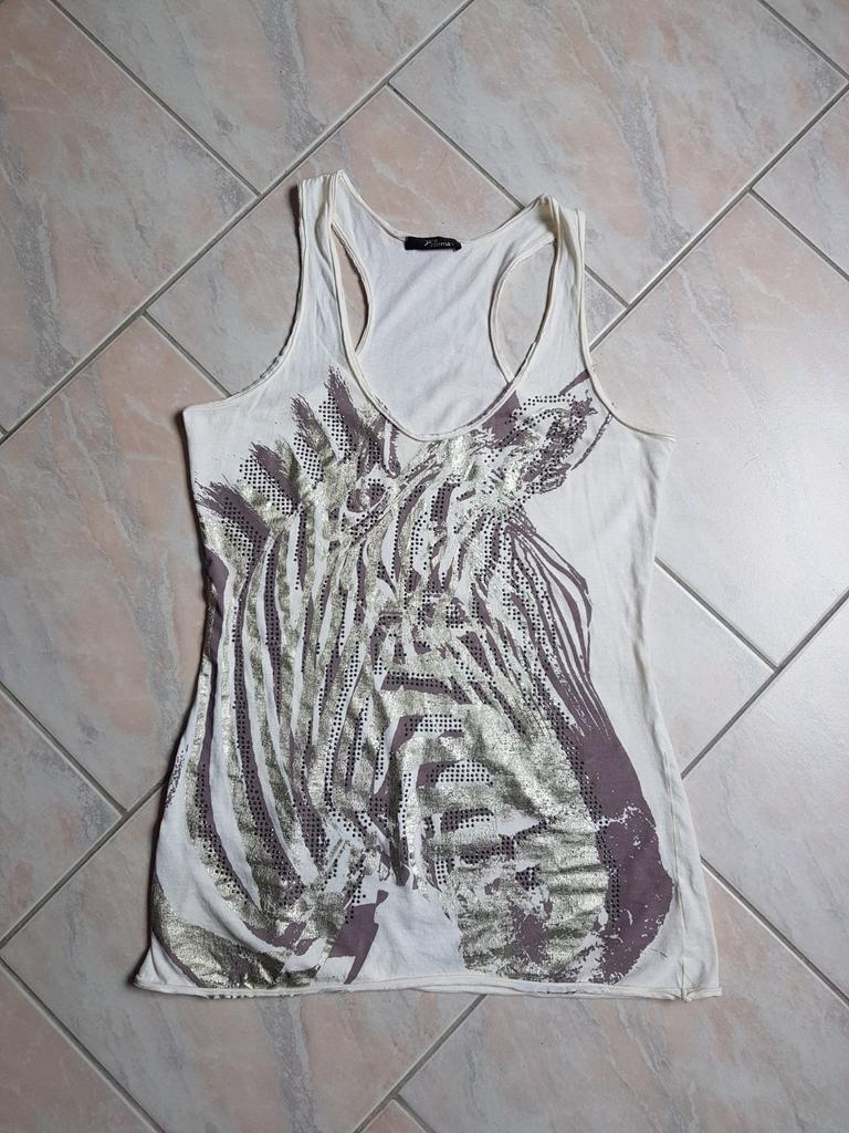 Lange tanktop, Kleding | Dames, Wit, Maat 42/44 (L), Jane Norman, Ophalen of Verzenden