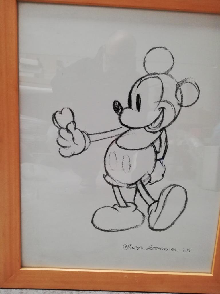 * Mickey's Steamroller — Impression encadrée, Antiquités & Art, Enlèvement ou Envoi