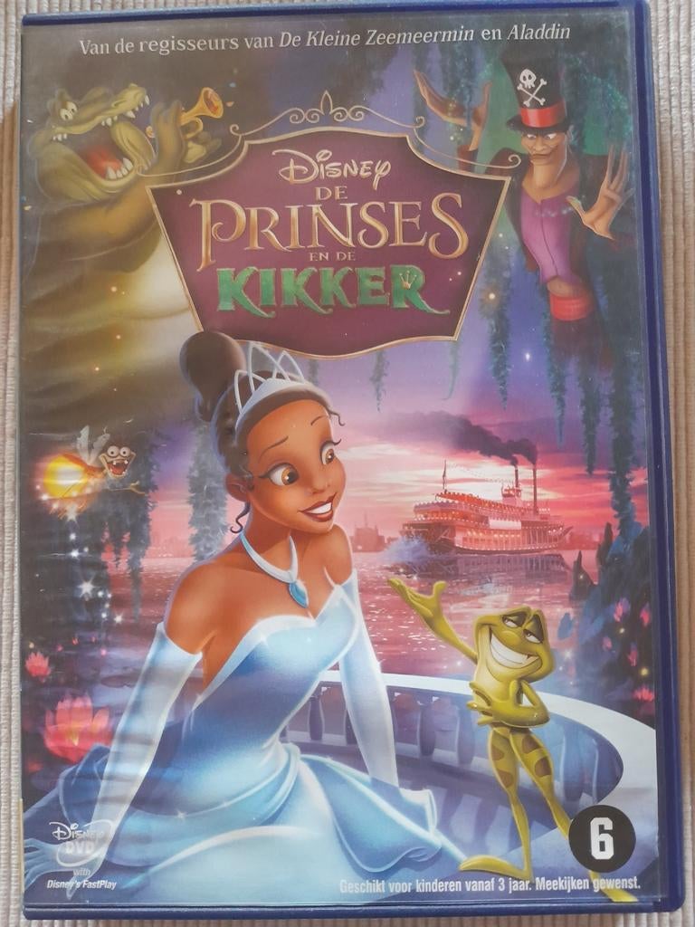 De prinses en de kikker, Cd's en Dvd's, Tekenfilm, Amerikaans, Ophalen of Verzenden, Zo goed als nieuw