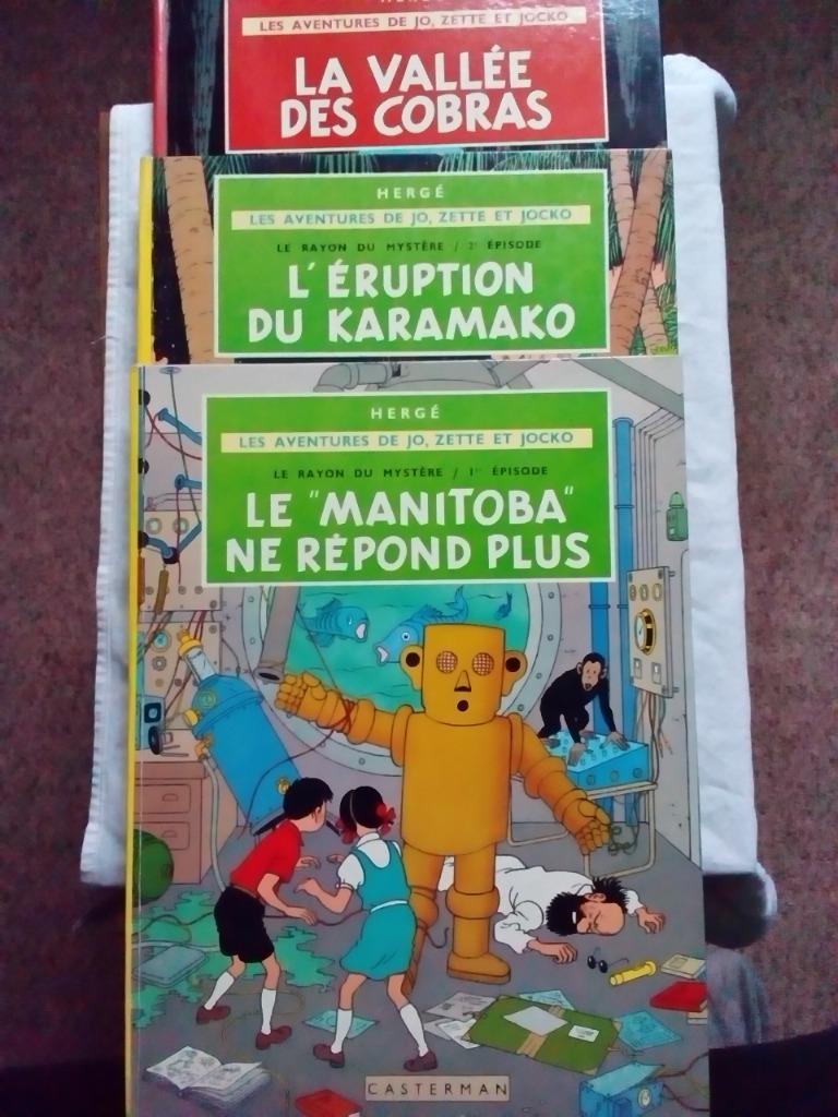 Les Aventures de Jo, Zette et Jocko - 3 BD, Plusieurs BD, Enlèvement ou Envoi, Comme neuf, Hergé