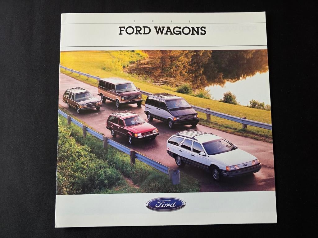 Brochure Ford Wagons 1988 États-Unis 1988, Livres, Autos | Brochures & Magazines, Enlèvement ou Envoi, Ford
