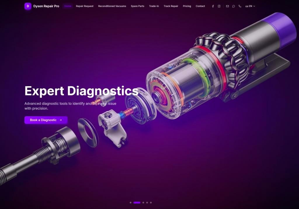 Dyson V10 Cyclone stofzuiger reparatie, Ophalen of Verzenden, Zo goed als nieuw, Stofzuiger