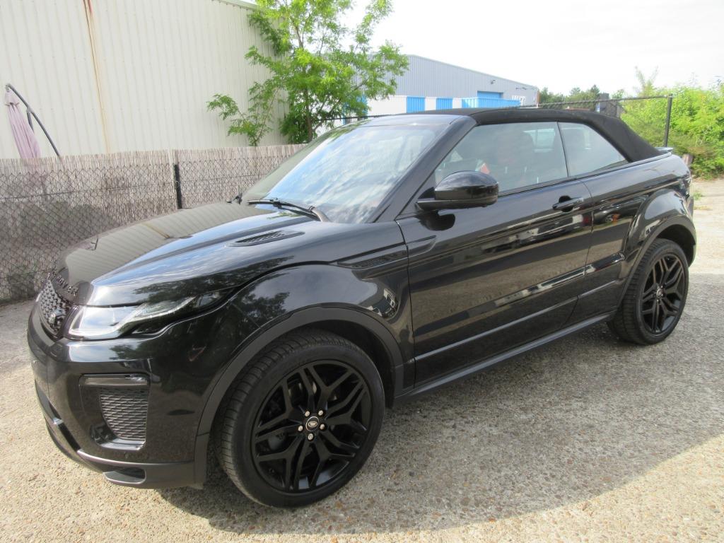 Range Rover Evoque 2.0d Cabriolet 2016  87000km Full option, Auto's, Land Rover, Automaat, 4 zetels, Euro 6, Zwart