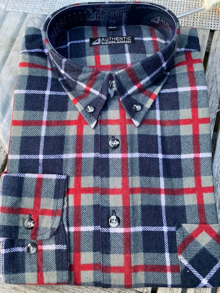 Nw overhemd flanel, Kleding | Heren, Overhemden, Ophalen of Verzenden, Nieuw, Overige kleuren, Halswijdte 41/42 (L)