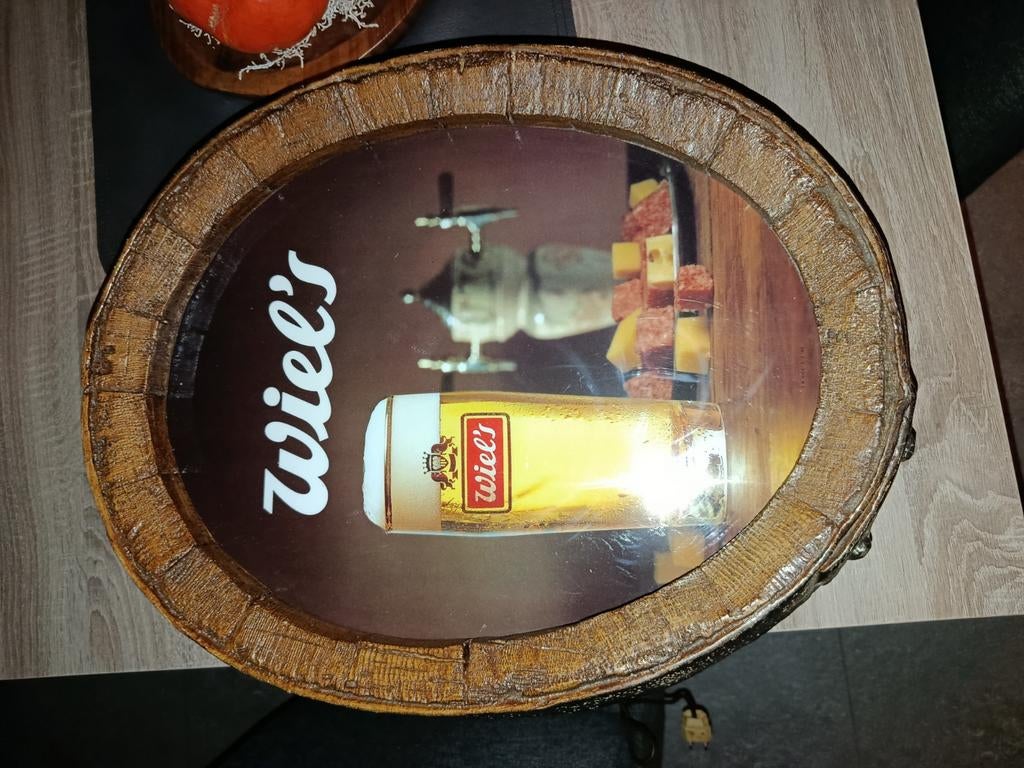 Lichtreclame van wiel,s bier, Verzamelen, Ophalen