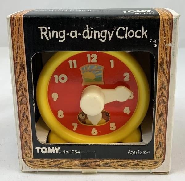 Horloge en plastique vintage des années 1980 Tomy Ring a Din, Envoi, Comme neuf, Autres types