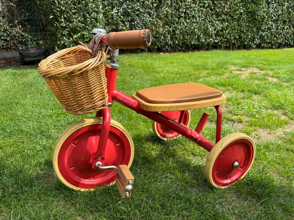 Driewieler Banwood trike met stang, Ophalen, Zo goed als nieuw, Duwstang
