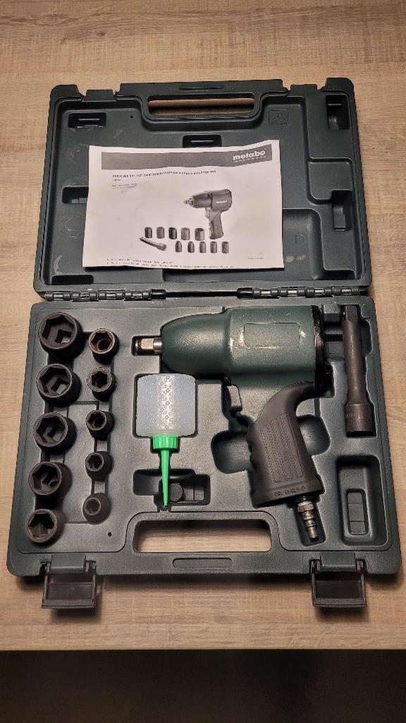 Metabo DSSW 360 1/2"  Slagmoersleutel/Lucht in Koffer, Auto diversen, Autogereedschap, Ophalen of Verzenden, Zo goed als nieuw