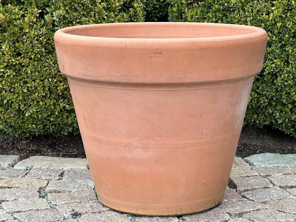Pot de fleurs italien en terre cuite - Bitossi 38, Enlèvement, Rond, Terracotta, Intérieur
