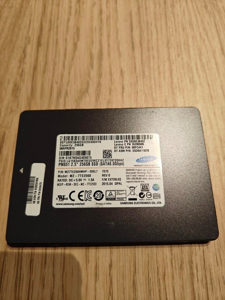 Samsung SSD 2.5" 256GB (SATA6.0Gbps), Enlèvement ou Envoi, SSD