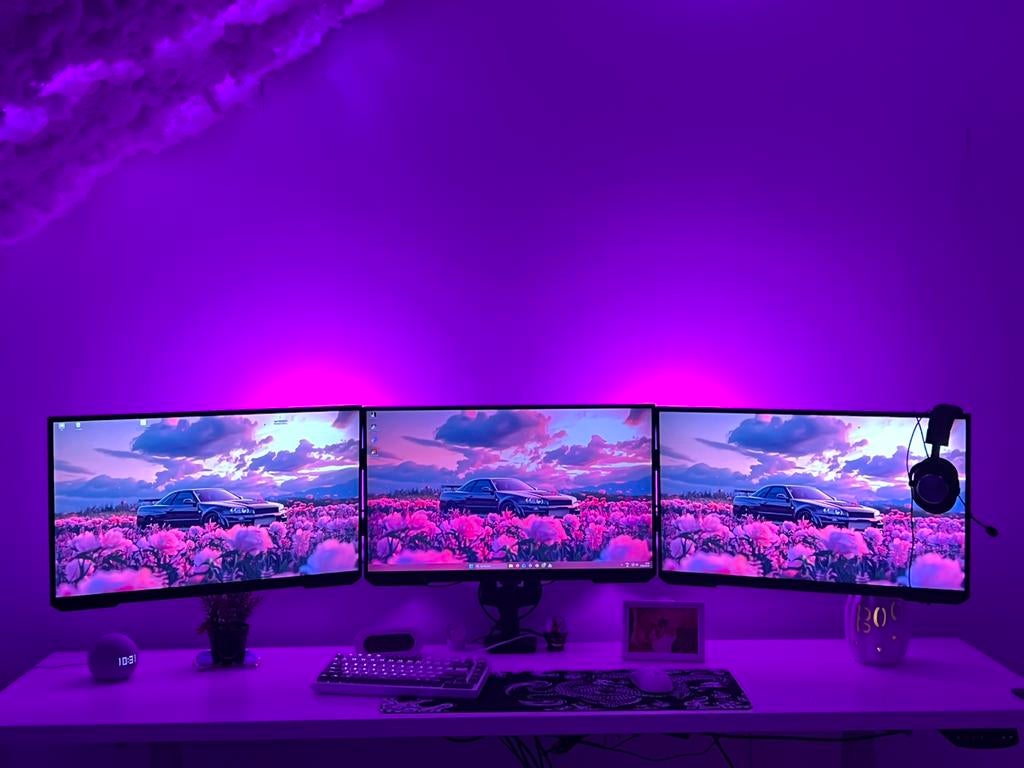 Triple écran Samsung Odyssey (240Hz + 2x144Hz) avec support, Computers en Software, Monitoren, IPS, Full HD, Minder dan 1 ms, Zo goed als nieuw