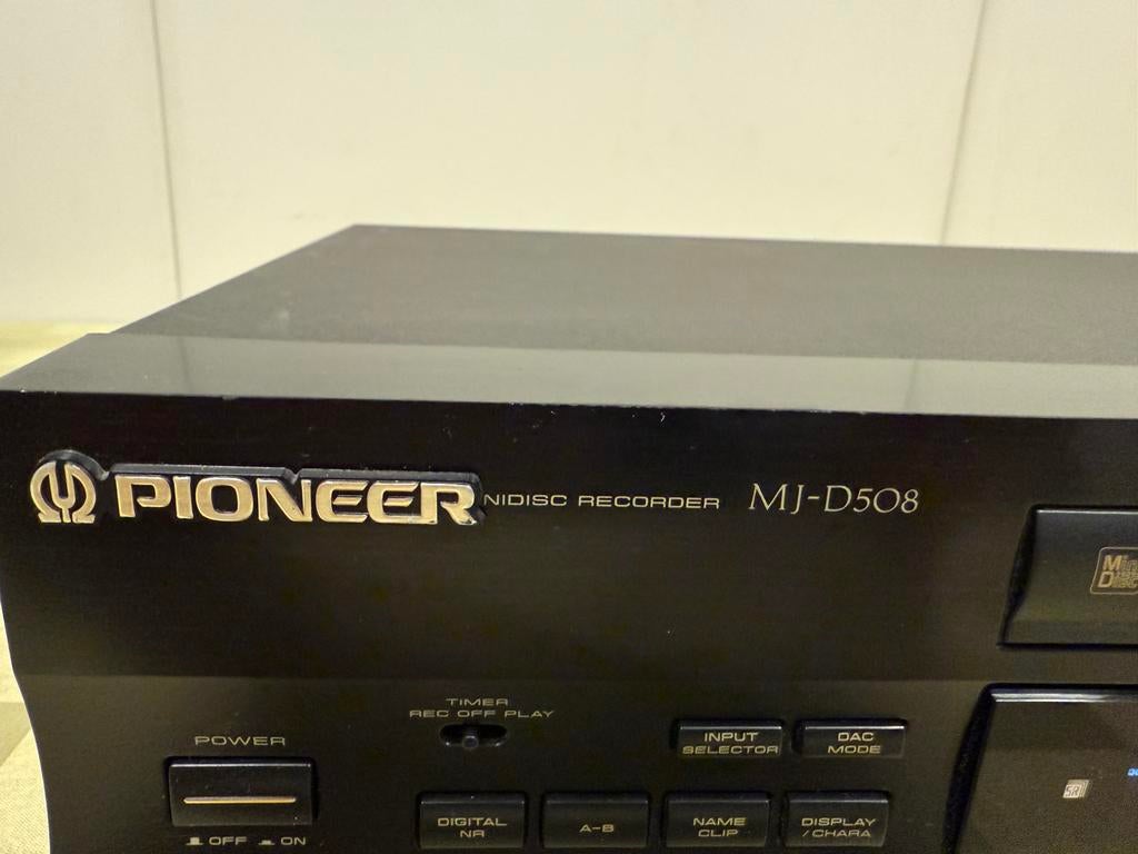 Pioneer MJ-D508 MiniDisc recorder – vintage hifi – perfect, Audio, Tv en Foto, Ophalen of Verzenden