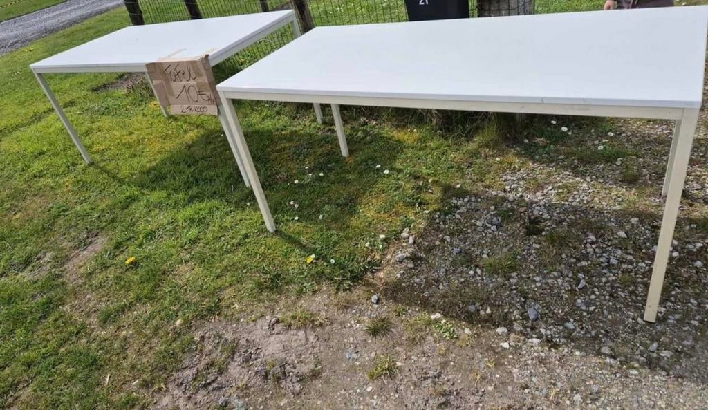 2 grote eet/buro tafels, Huis en Inrichting, Ophalen