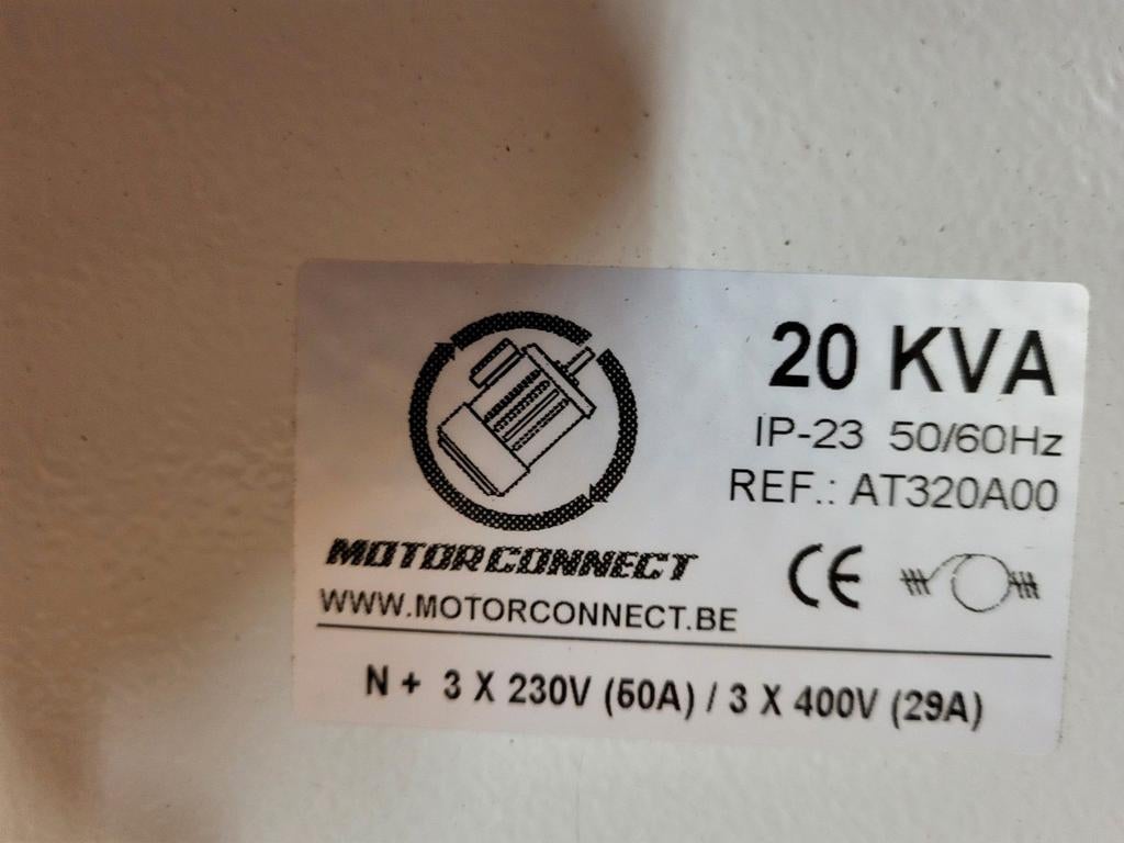 transformator 20 kva 220v 400v of omgekeerd plus N nieuw, Ophalen