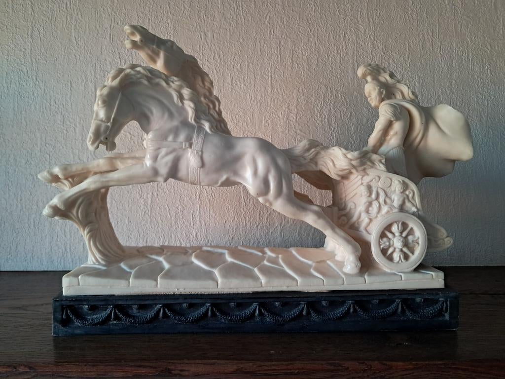 Romeinse krijger met paarden, Antiek en Kunst, Ophalen