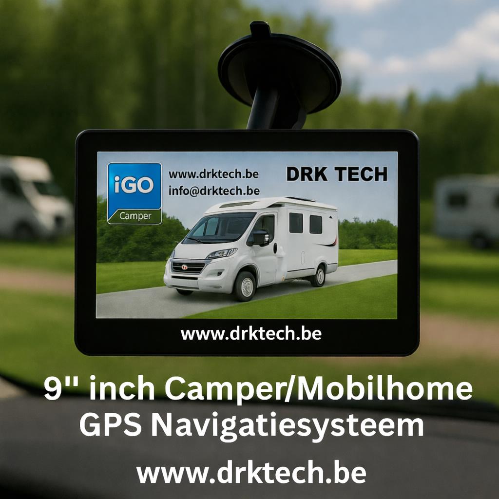9' inch Mobilhome, Auto GPS Navigatiesysteem EUROPA Map-16GB, Info@drktech.be, Oosterwennel 35 Genk, Nieuw, Ophalen of Verzenden