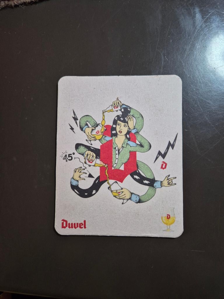 Sous bock Duvel (modèle 8), Ophalen of Verzenden, Gebruikt, Viltje(s), Duvel