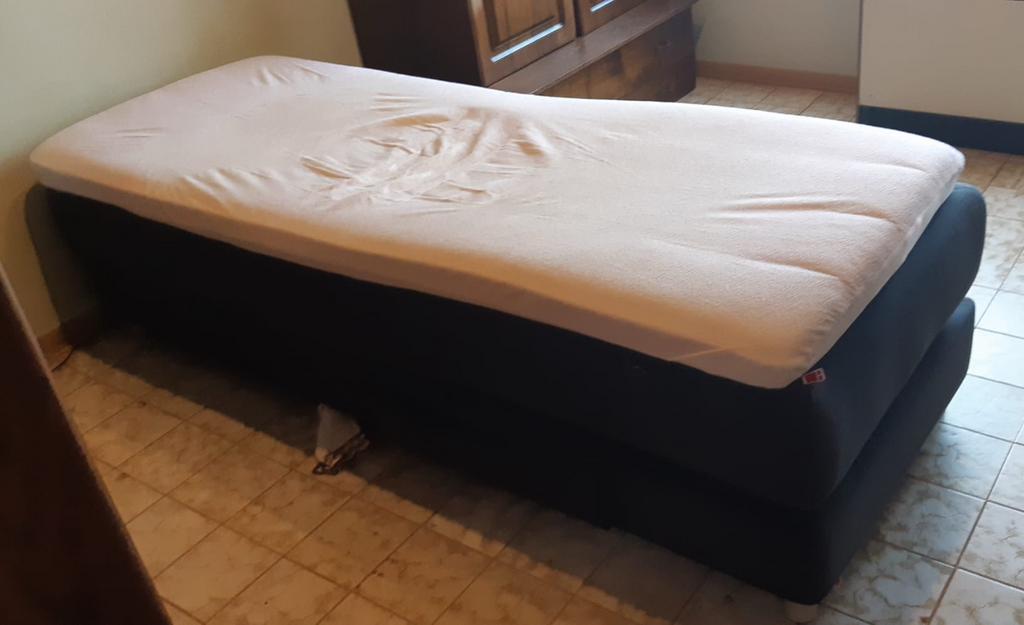 sommier électrique, Gris, Une personne, Utilisé, 220 cm