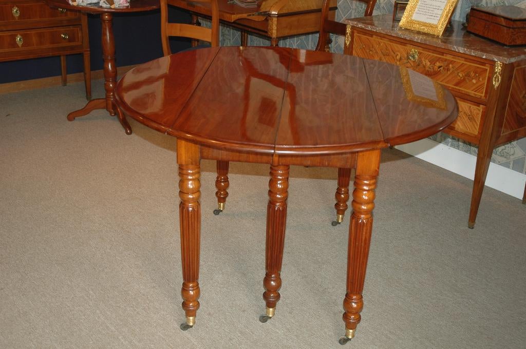 Table à rabats en acajou massif 19ème, Enlèvement