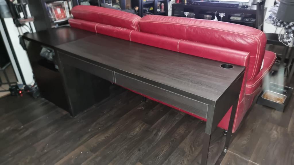 IKEA Micke dubbel bureau + Micke printerkast, Huis en Inrichting, Bureaus, Ophalen, Zo goed als nieuw, IKEA