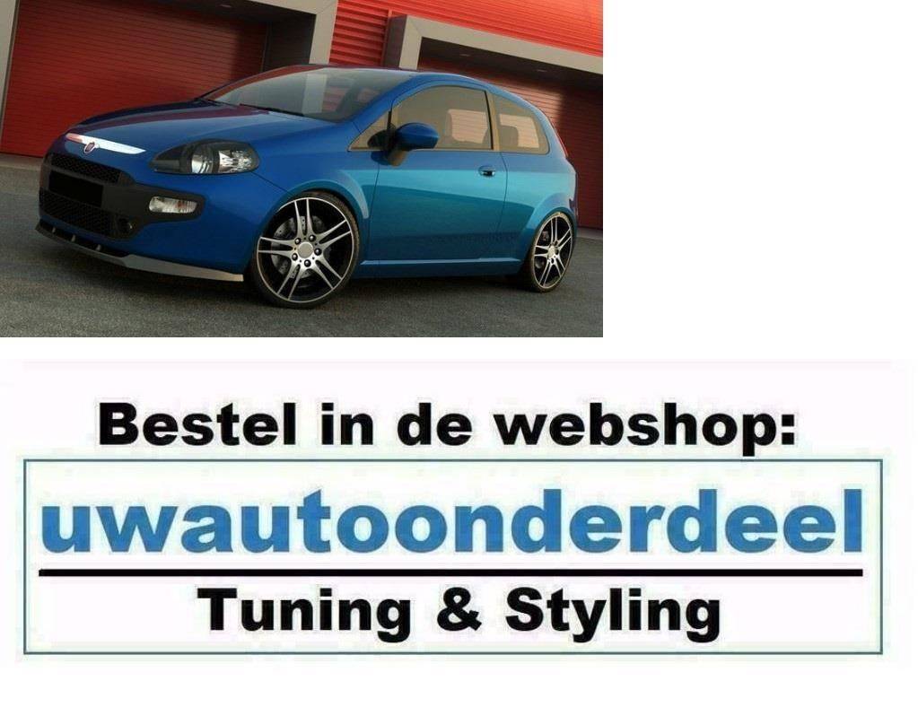 Maxton Spoiler Lip Splitter Voor Fiat Grande Punto Evo, Auto diversen, Tuning en Styling, Verzenden