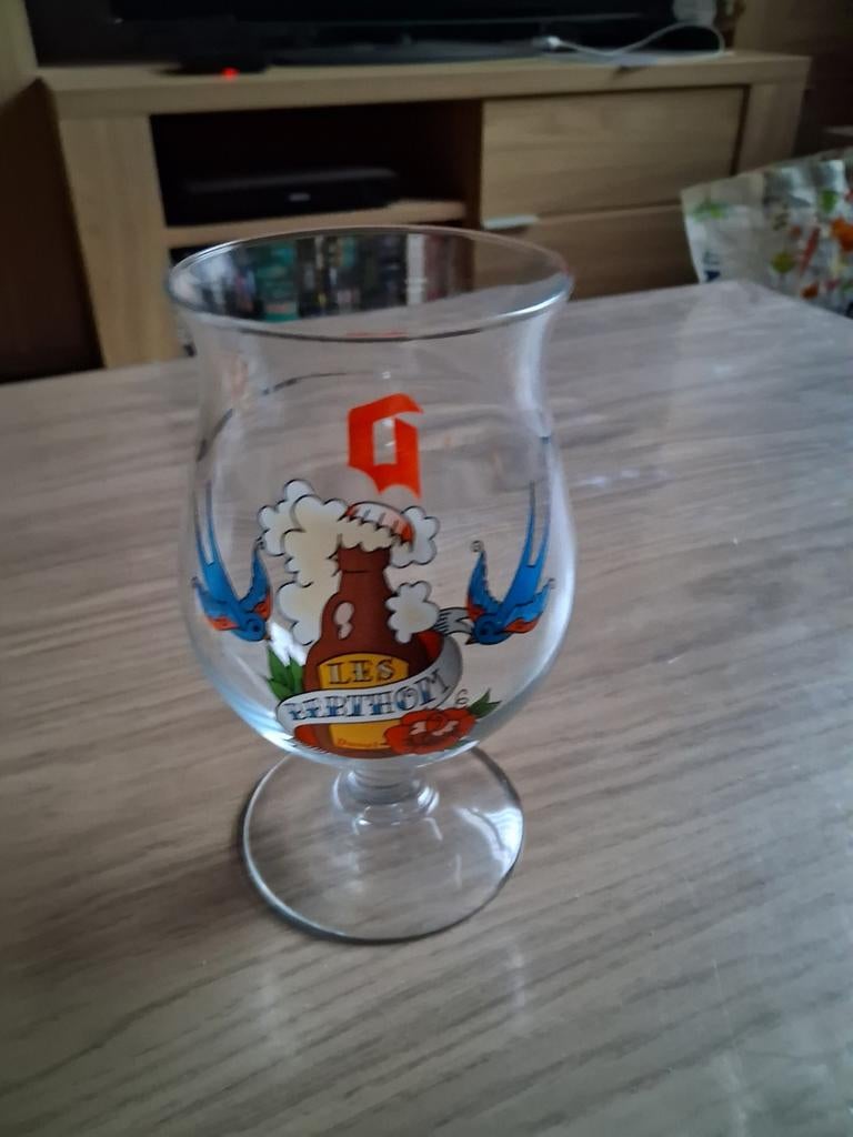 Duvel Les Berthom glas, Ophalen of Verzenden, Duvel