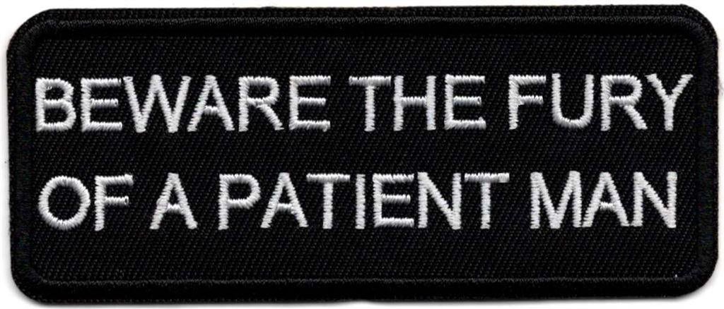 Beware the fury of a.. stoffen opstrijk patch embleem, Motoren, Verzenden, Nieuw