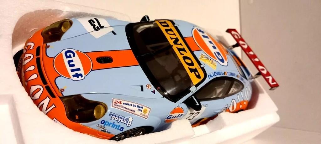 1/18 Porsche 996 GT3 RSR Ice Pole Le Mans 2006 Minichamps, Hobby & Loisirs créatifs, Voitures miniatures | 1:18, Neuf, Voiture