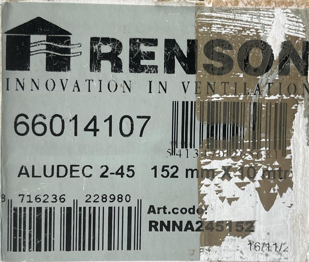 Flexibele afvoerbuis dampkap Ø152mm - lengte 10 meter, Doe-het-zelf en Bouw, Ophalen, Afvoer, 6 meter of meer, Aluminium