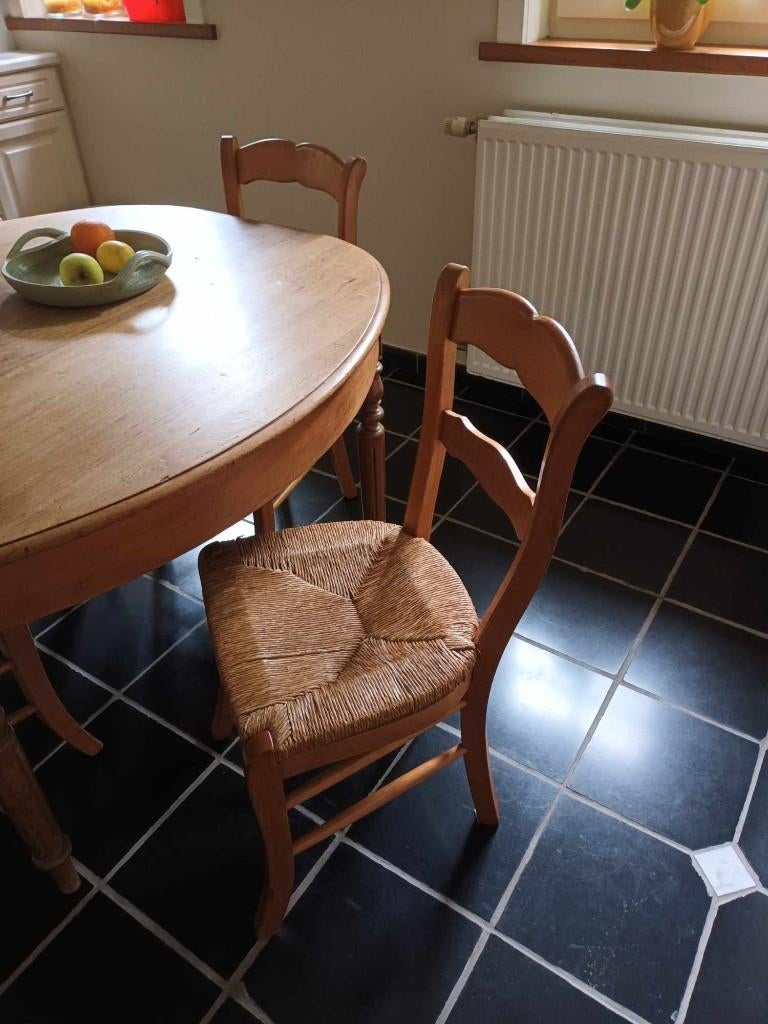 4 Eiken stoelen te koop!, Ophalen, Zo goed als nieuw, Hout, Vier