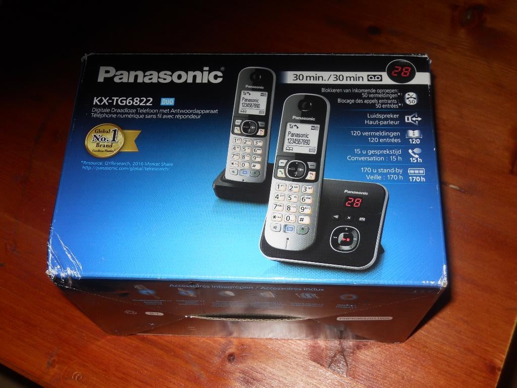 Panasonic KX-TG6822, Télécoms, Enlèvement, Neuf, Classique ou Candybar, Sans abonnement
