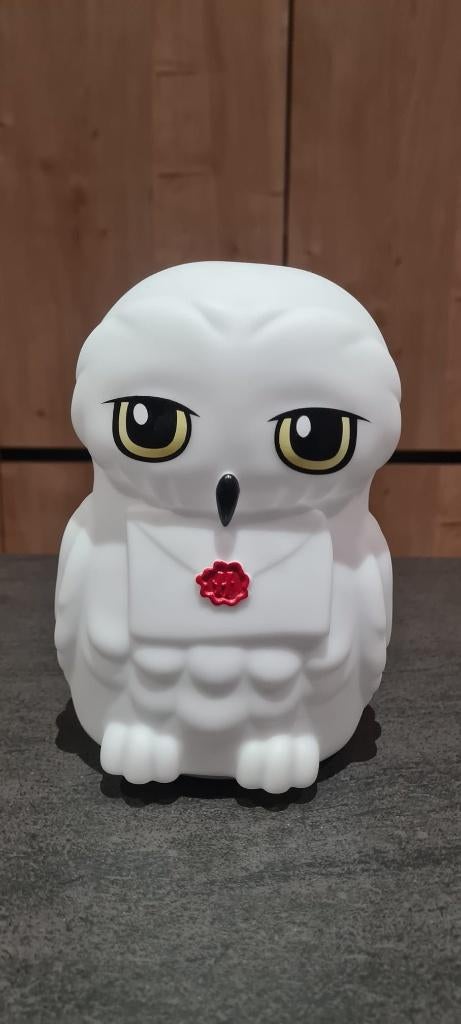 Nachtlamp Harry Potter uil Hedwig, Verzamelen, Ophalen, Zo goed als nieuw, Gebruiksvoorwerp