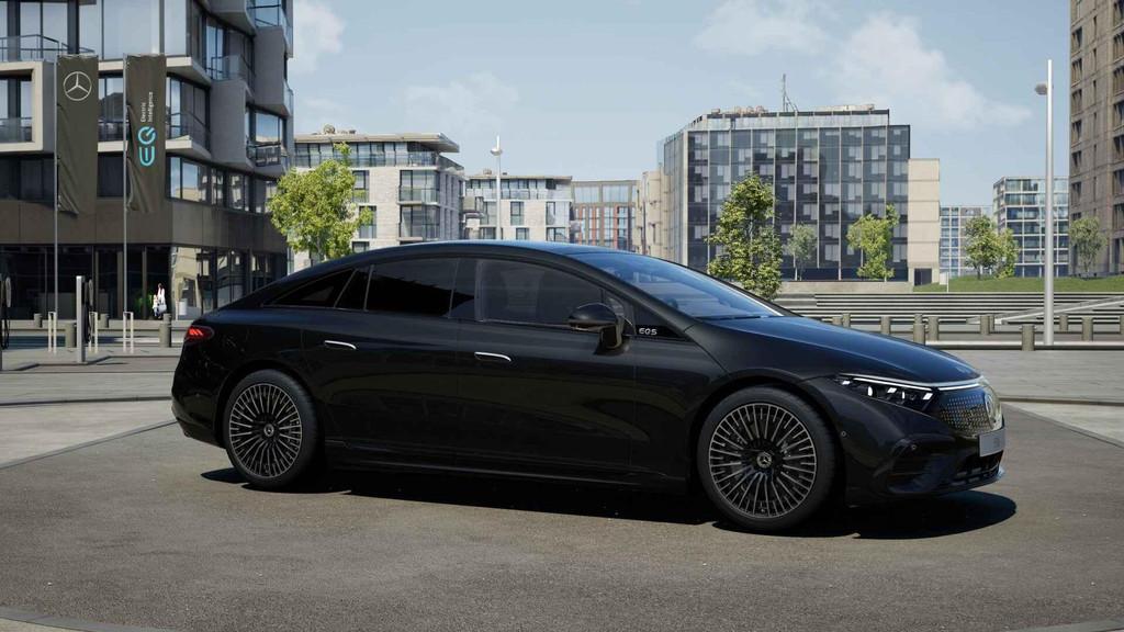 Mercedes-Benz EQS 580 4MATIC AMG Line | Panoramische Dak | B, Auto's, Automaat, Stof, Gebruikt, Euro 6