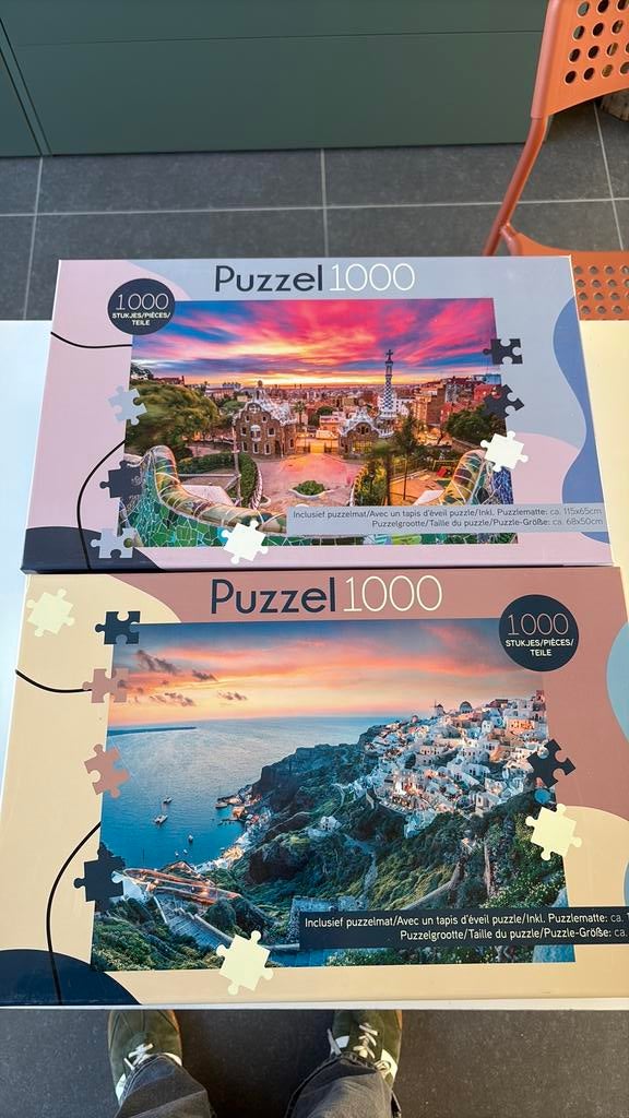 Puzzels 1000 stukjes, Ophalen, Zo goed als nieuw