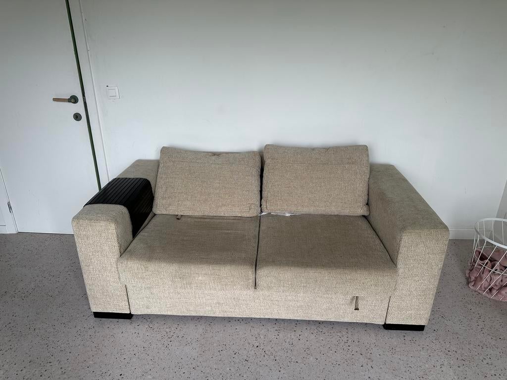 Zetelbed ikea, Huis en Inrichting, Zetels | Zetels, Gebruikt, Rechte bank, Tweepersoons, 200 tot 250 cm, 100 tot 125 cm, Stof