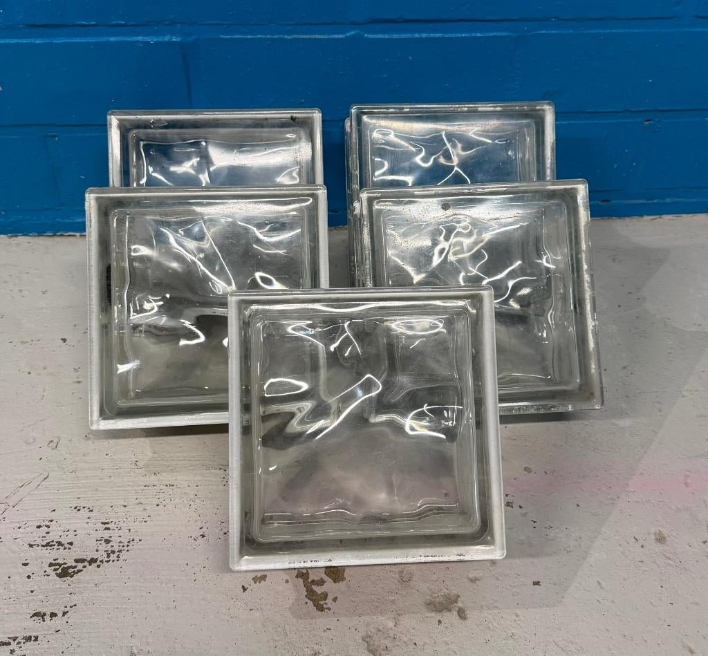 Glazen bouwstenen, Bricolage & Construction, Briques, Enlèvement, Comme neuf, Autres types