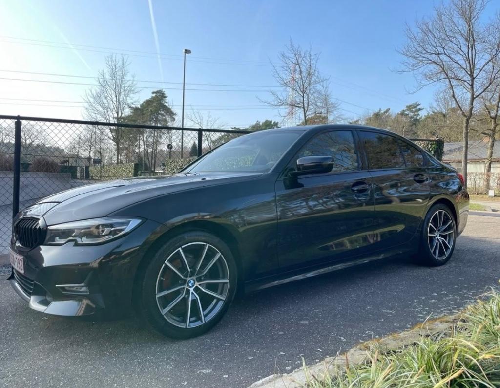 Bmw g20 318d, Auto's, Automaat, Achterwielaandrijving, Leder en Stof, Zwart