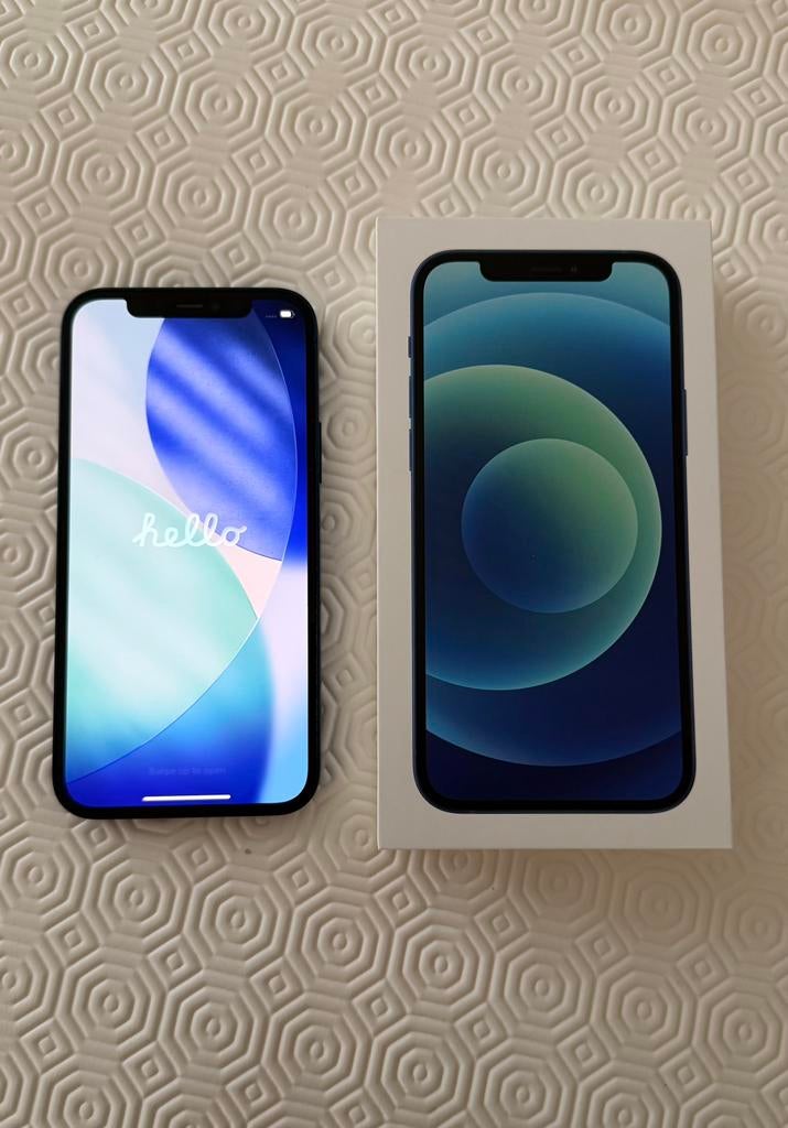 iPhone 12 bleu 256 GB, Télécoms, Téléphonie mobile | Apple iPhone, 256 GB, Comme neuf, Enlèvement, IPhone 12