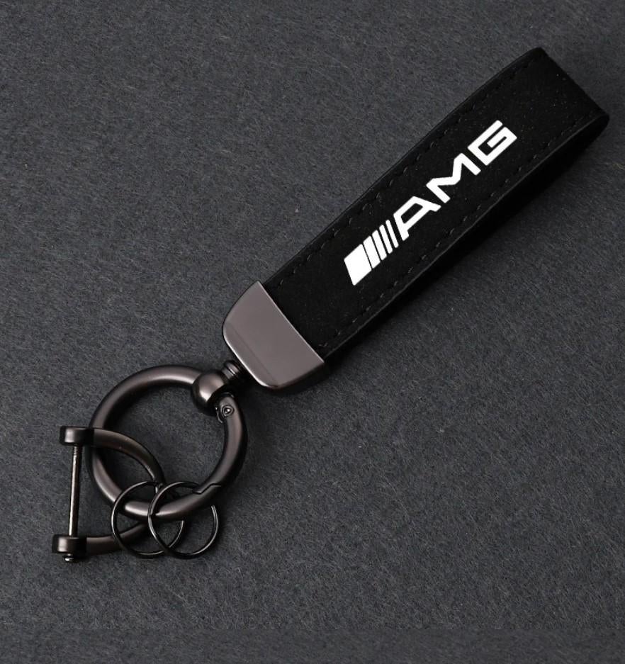 Suède & Lederen Sleutelhanger voor Mercedes AMG liefhebber, Verzamelen, Sleutelhangers, Ophalen of Verzenden, Nieuw, Merk
