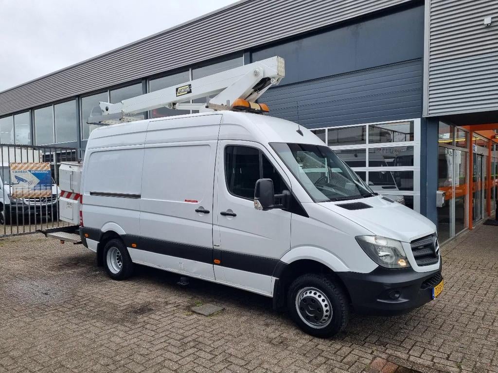 Mercedes-Benz Sprinter 516 CDI 14 M Custers Hoogwerker Hubar, Autos, Achat, Euro 6, Entreprise, USB