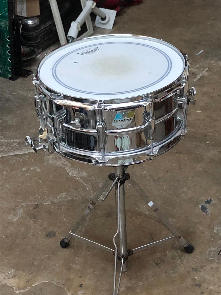 Caisse claire Ludwig LM 410 Super Sensitive, début 80s, Musique & Instruments, Batteries & Percussions, Enlèvement ou Envoi, Utilisé