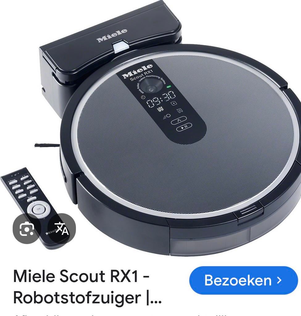 Aspirateur robot Miele avec télécommande, Electroménager, Aspirateurs, Enlèvement, Comme neuf, Sac à poussière, Aspirateur robot