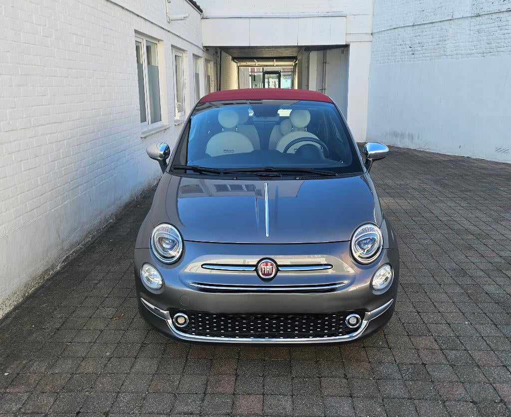 Fiat 500 Cabrio Hybride/Benzine 29.900km laag verbruik, Auto's, 4 zetels, Euro 6, Cabriolet, Leder en Stof