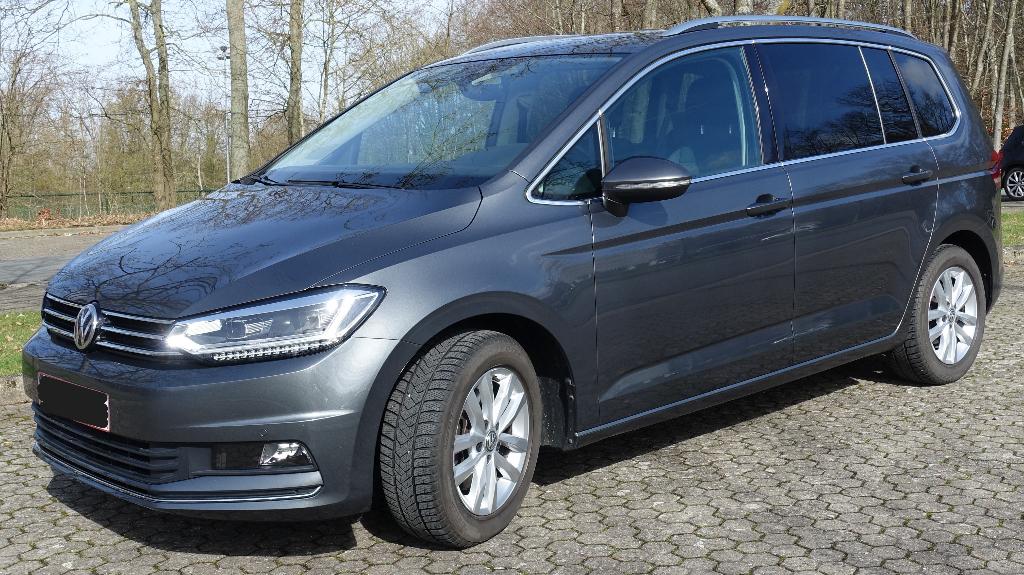 VW Touran Highline 1.5TSI - 150pk - DSG - 2020 - 76000km, Auto's, Euro 5, Monovolume, USB, Alcantara