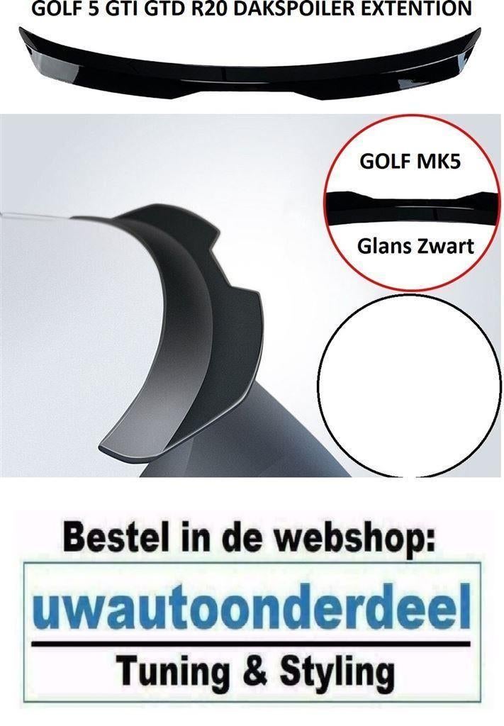 Achterklep Spoiler Glans Zwart Geschikt voor VW Golf 5 GTI, Envoi